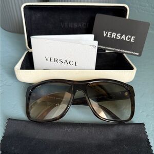 Versace Vintage Brown Sunglasses